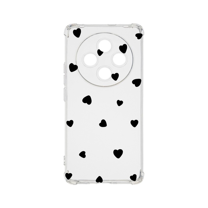 BestCase Anti Shock 1.5MM telefontok, kompatibilis modell Xiaomi Redmi 14C, Heart Pattern, Air Cushion Technology, AS 1041