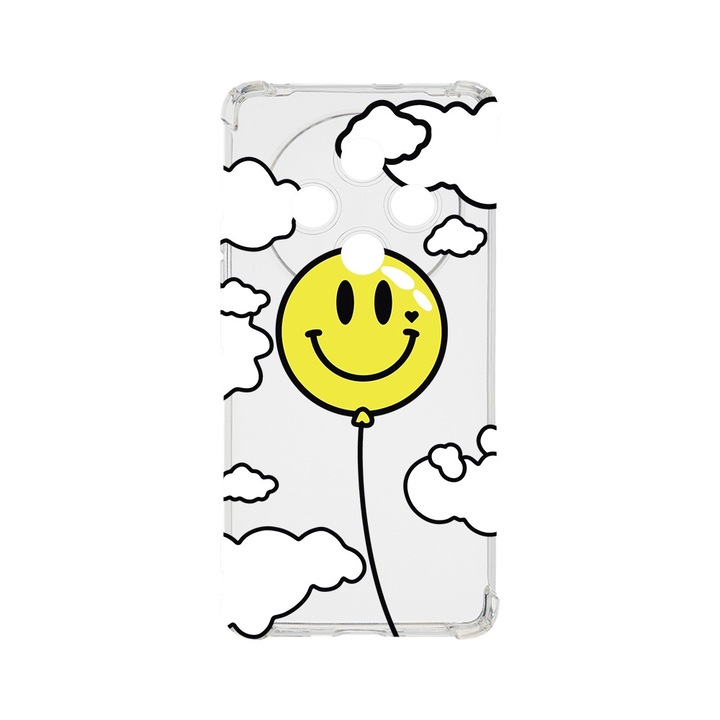 BestCase Anti Shock 1.5MM telefontok, kompatibilis modell Xiaomi Redmi 14C, Balloon Smiley, Air Cushion Technology, AS 957