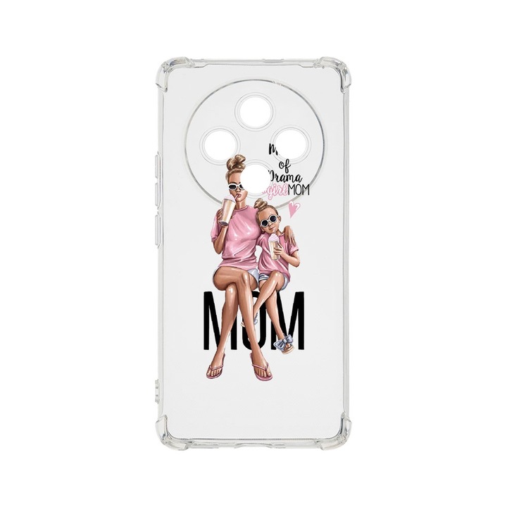 BestCase Anti Shock 1.5MM telefontok, kompatibilis modell Xiaomi Redmi 14C, Girl Mom Mama of Drama, Air Cushion Technology, AS 558