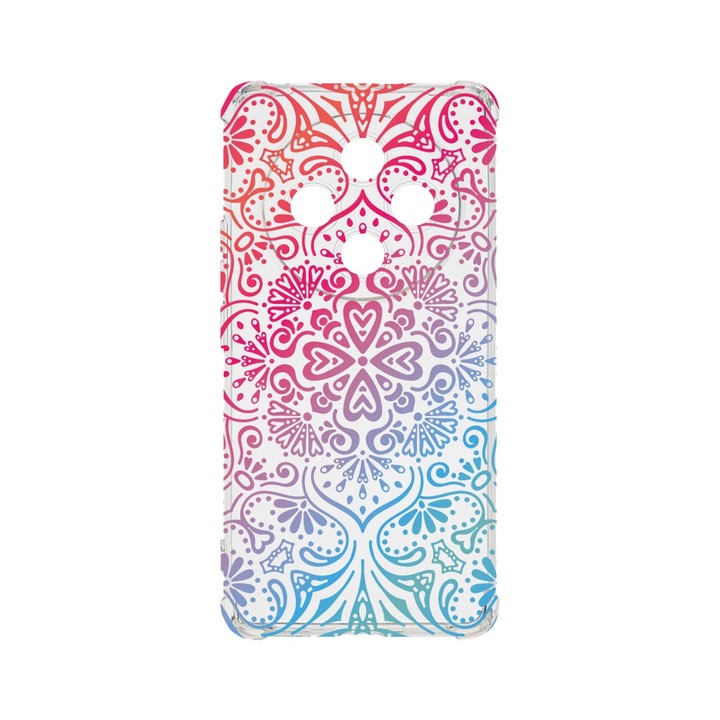 Силиконов калъф BestCase за OPPO Reno12 F 5G / Reno12 FS 5G, Mandala Color, Air-Cushion Technology, 1.5MM Anti Shock, AS 72