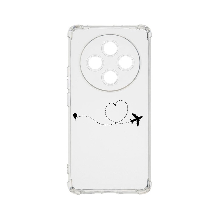 Husa pentru OPPO Reno12 F 5G / Reno12 FS 5G, BestCase® Anti Shock 1.5MM, Love To Travel, Air Cushion Technology, Protectie camera, ecran si colturi, AS 746