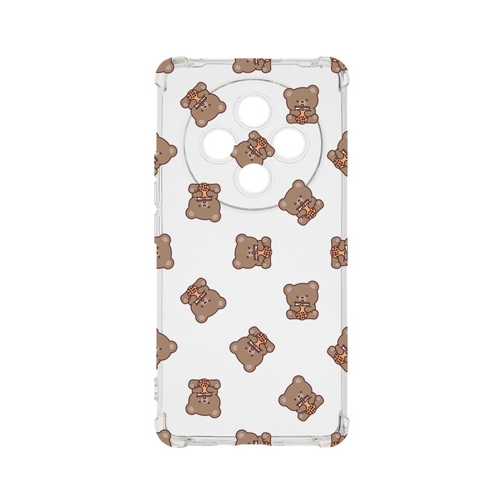 BestCase Anti Shock 1.5MM telefontok, kompatibilis modell Xiaomi Redmi 14C, Teddy Bear Pattern, Air Cushion Technology, AS 974