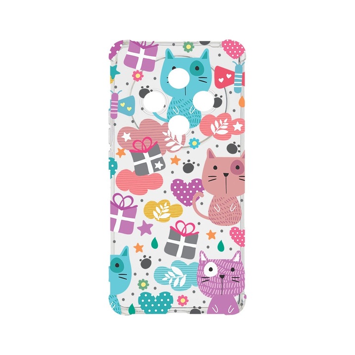 BestCase Anti Shock 1.5MM telefontok, kompatibilis modell Xiaomi Redmi 14C, Lovely Cat, Air Cushion Technology, AS 41