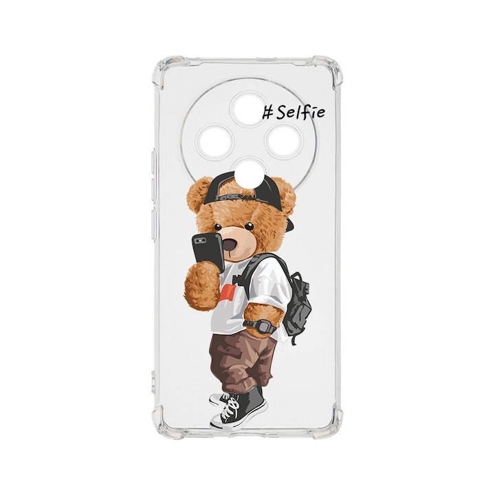 BestCase Anti Shock 1.5MM telefontok, kompatibilis modell Xiaomi Redmi 14C, Selfie Teddy Bear, Air Cushion Technology, AS 925