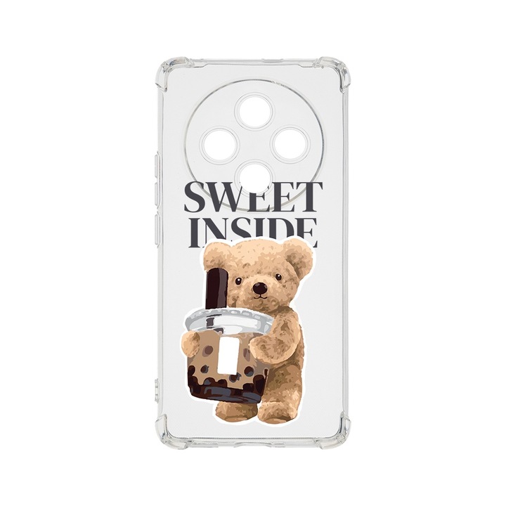 BestCase Anti Shock 1.5MM telefontok, kompatibilis modell Xiaomi Redmi 14C, Teddy Bear Sweet Inside, Air Cushion Technology, AS 1461