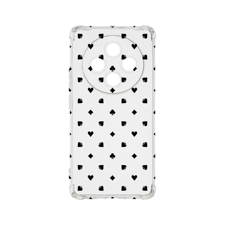 BestCase Anti Shock 1.5MM telefontok, kompatibilis modell Xiaomi Redmi 14C, Simple Poker Pattern, Air Cushion Technology, AS 1449