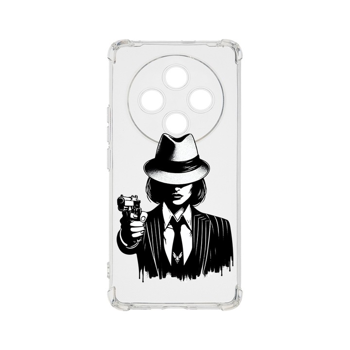 BestCase Anti Shock 1.5MM telefontok, kompatibilis modell Xiaomi Redmi 14C, Gangster Woman, Air Cushion Technology, AS 1494