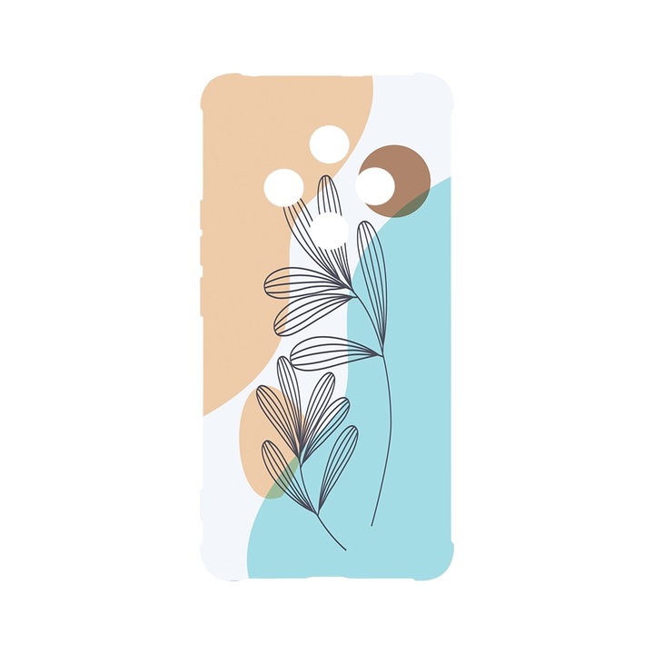 BestCase Anti Shock 1.5MM telefontok, kompatibilis modell Xiaomi Redmi 14C, Abstract Flower, Air Cushion Technology, AS 1501