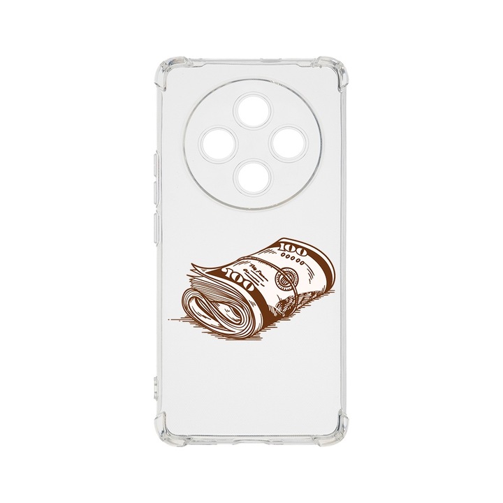 BestCase Anti Shock 1.5MM telefontok, kompatibilis modell Xiaomi Redmi 14C, Money, Air Cushion Technology, AS 1489