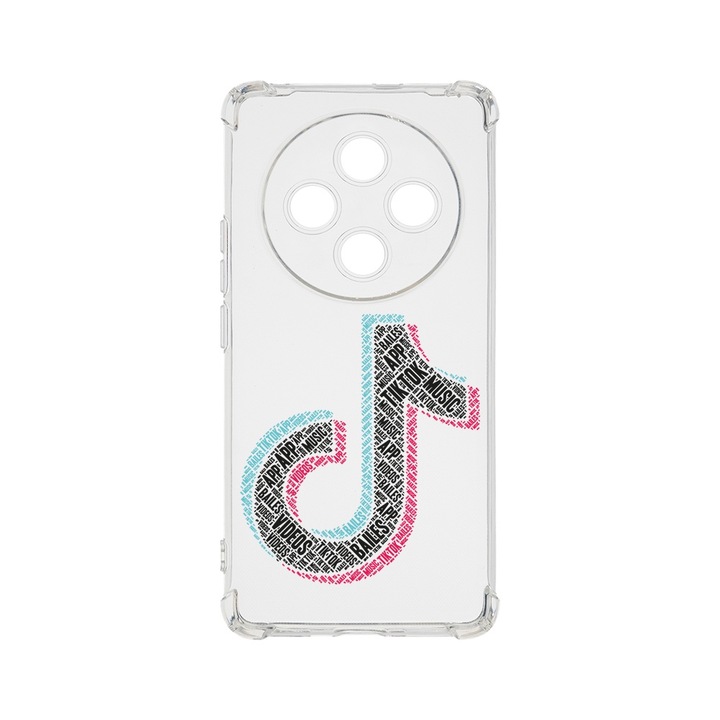 BestCase Anti Shock 1.5MM telefontok, kompatibilis modell Xiaomi Redmi 14C, Calligraphy TikTok, Air Cushion Technology, AS 1545