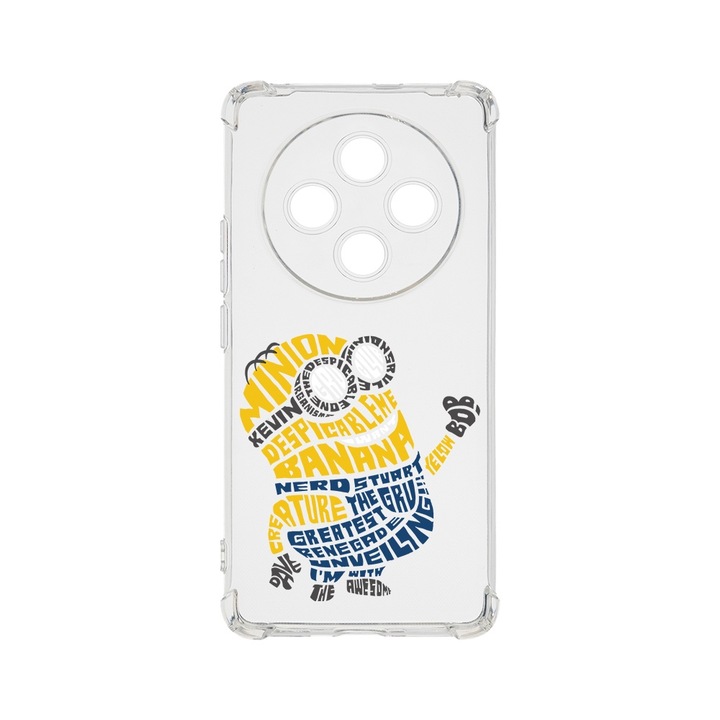 BestCase Anti Shock 1.5MM telefontok, kompatibilis modell Xiaomi Redmi 14C, Calligraphy Minion, Air Cushion Technology, AS 1526