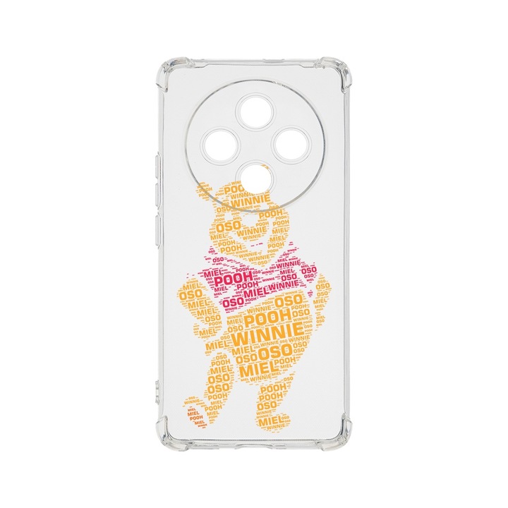 BestCase Anti Shock 1.5MM telefontok, kompatibilis modell Xiaomi Redmi 14C, Calligraphy Pooh, Air Cushion Technology, AS 1541