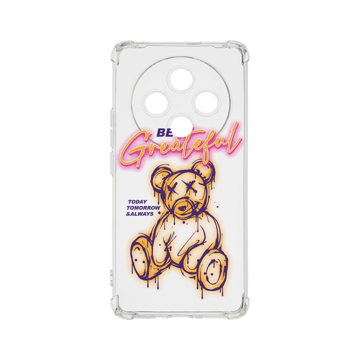 BestCase Anti Shock 1.5MM telefontok, kompatibilis modell Xiaomi Redmi 14C, Teddy Bear - Be Grateful, Air Cushion Technology, AS 1570