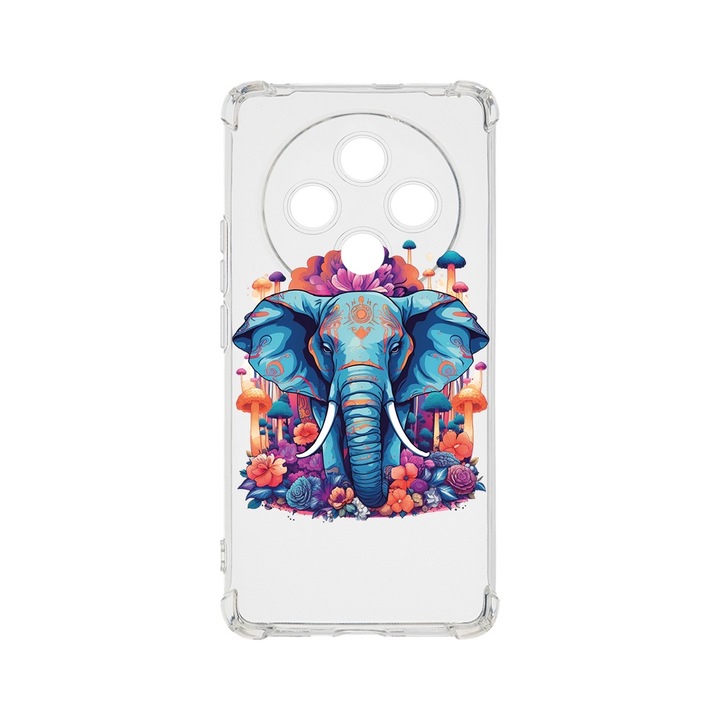 BestCase Anti Shock 1.5MM telefontok, kompatibilis modell Xiaomi Redmi 14C, Dream Colors - Elephant, Air Cushion Technology, AS 1574