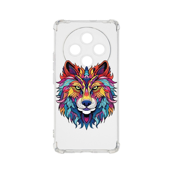 BestCase Anti Shock 1.5MM telefontok, kompatibilis modell Xiaomi Redmi 14C, Dream Colors - Wolf, Air Cushion Technology, AS 1580