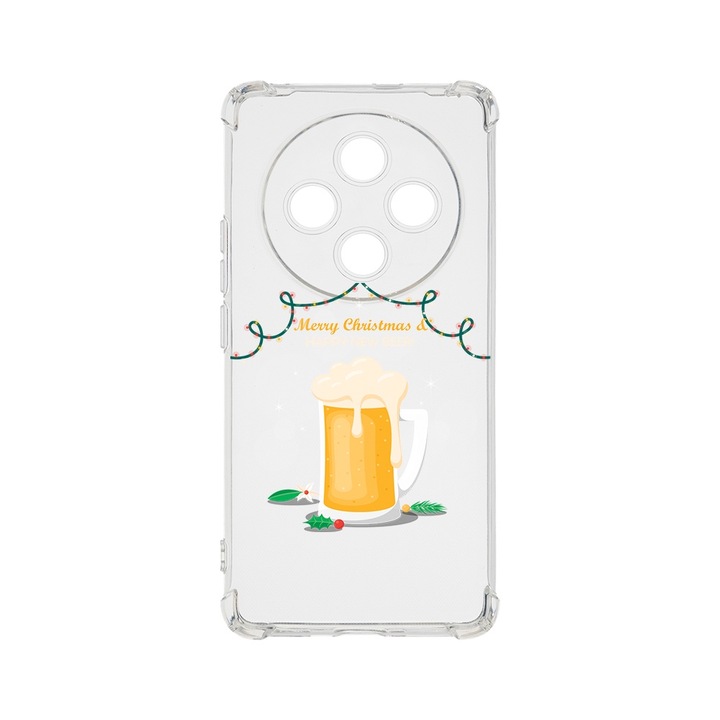 BestCase Anti Shock 1.5MM telefontok, kompatibilis modell Xiaomi Redmi 14C, Happy New Beer!, Air Cushion Technology, AS 1606