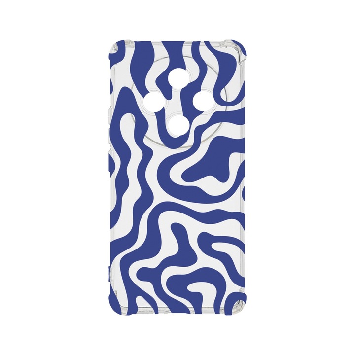 Husa pentru Xiaomi Redmi 14C, BestCase® Anti Shock 1.5MM, Blue Abstract Line, Rezistenta La Socuri, Protectie camera, ecran si colturi, AS 1477