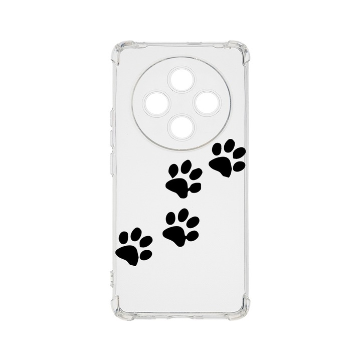 BestCase Anti Shock 1.5MM telefontok, kompatibilis modell Xiaomi Redmi 14C, Paw Prints, Air Cushion Technology, AS 1668