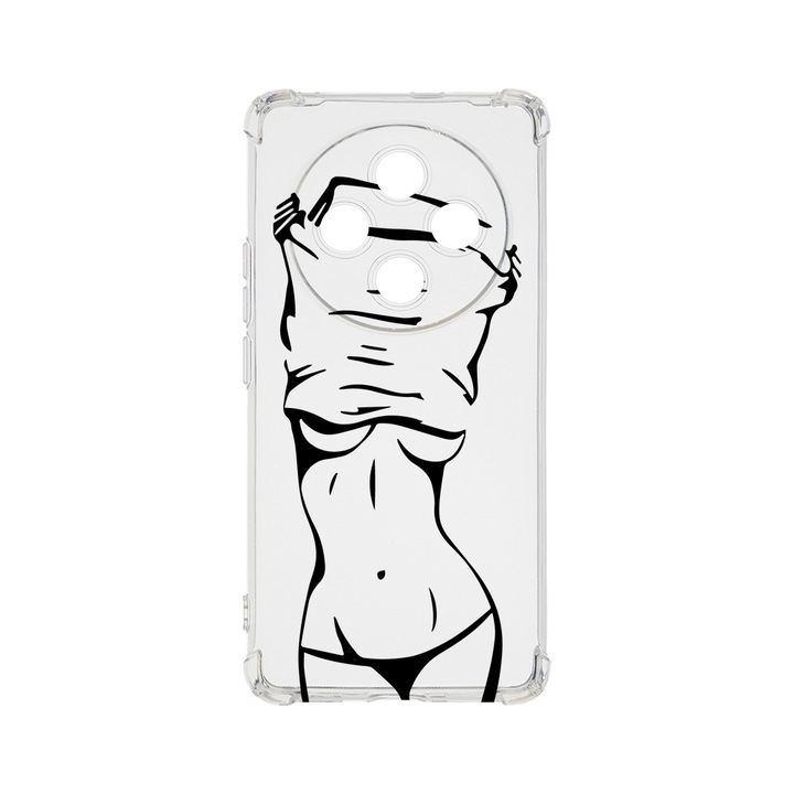 BestCase Anti Shock 1.5MM telefontok, kompatibilis modell Xiaomi Redmi 14C, Woman Body, Air Cushion Technology, AS 1670