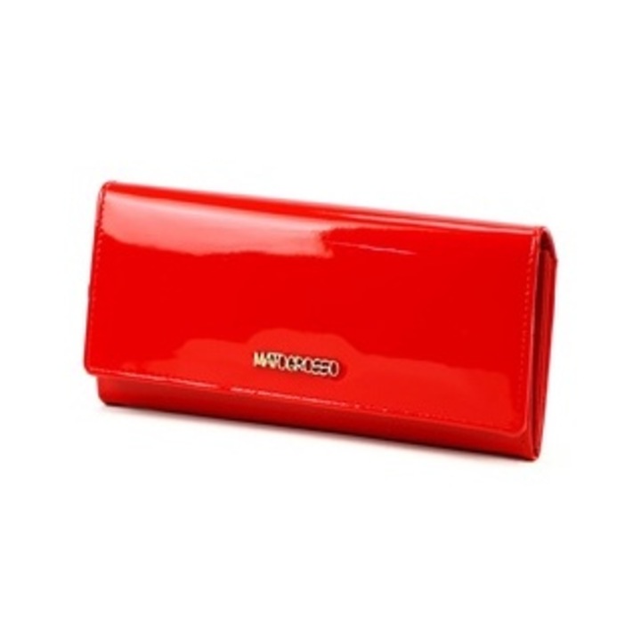 Портфейл дамски Mato Grosso, естествена кожа, 3 отделения, със RFID защита, черен