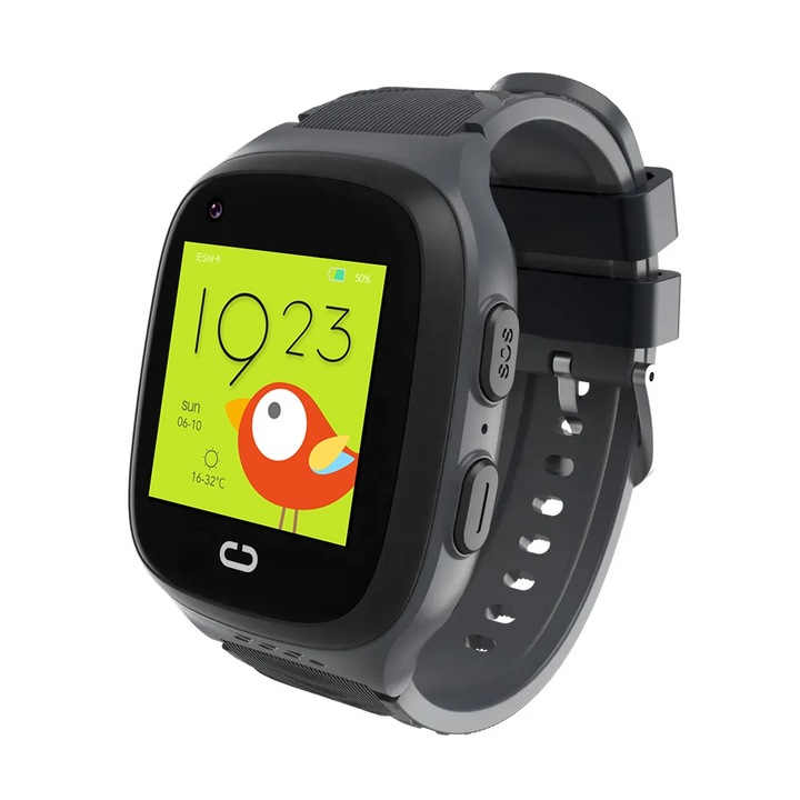 SmartWatch GPS Kids LikeSmart™ KinderCare 31, GPS местоположение, WiFI, 1.4", HD камера, видео разговор, SOS бутон, училищен режим, GeoFence, шпионски мониторинг, черен