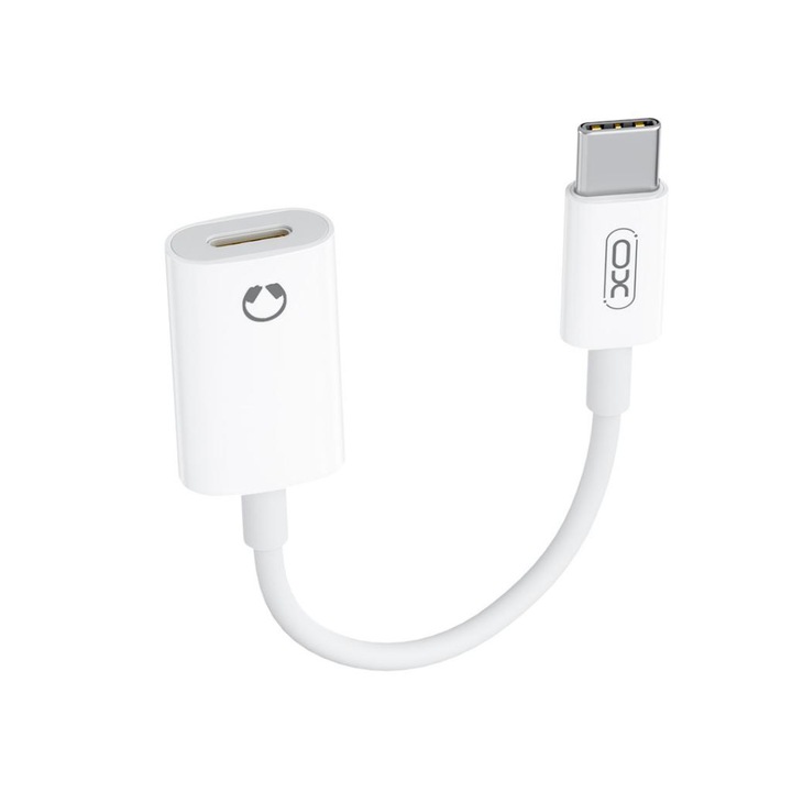 Adaptor de la Type-C la Lightning, XO NB-R268B, Audio, alb