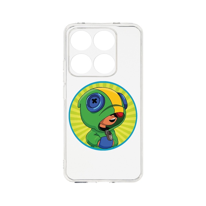 Силиконов калъф BestCase за Xiaomi 14T, Brawl Stars, Camera Protection, Clear Silicon 2MM, Transparent, T 1609