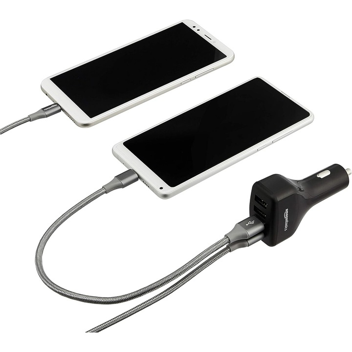 Incarcator auto USB cu 4 porturi, 9.6 A /48 W, negru