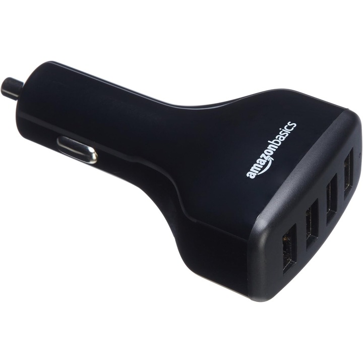 Incarcator auto USB cu 4 porturi, 9.6 A /48 W, negru