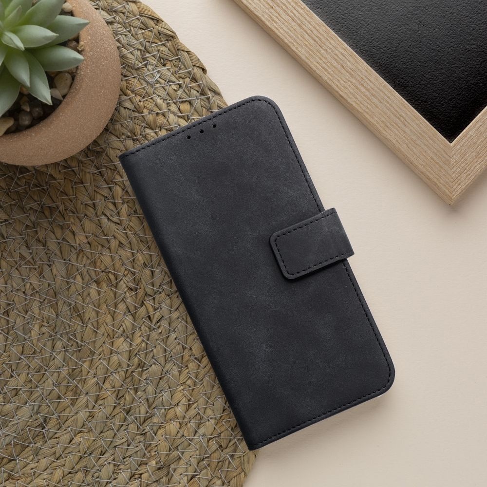 Husa pentru Samsung A16 Daden Leather Flip, tip carte, Suport card, Functie de Stand si Inchidere Magnetica, Protectie Sporita, Negru