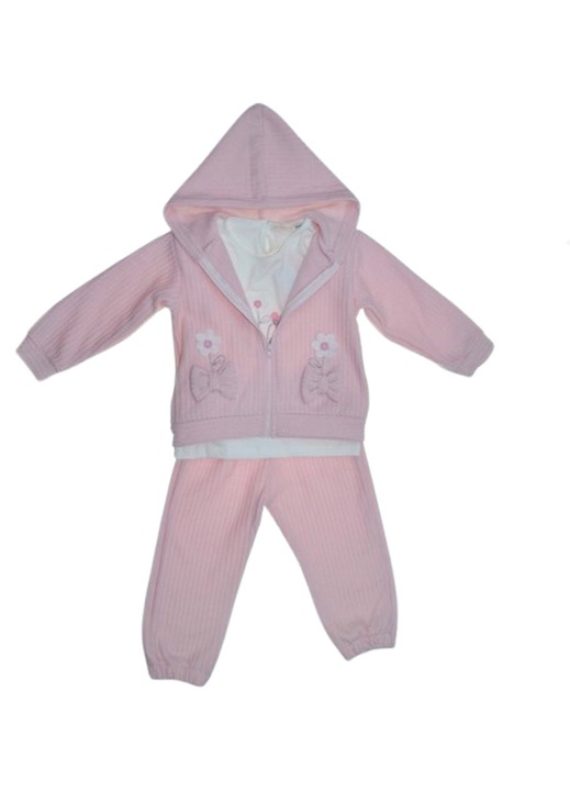 Compleu 3 piese pantaloni, bluza si jacheta pentru fete Mini Junior CMP-MJ7800, Roz 114450