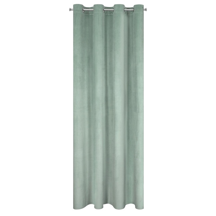 Draperie MELANIE 140 x 250 cm inele Eurofirany menta