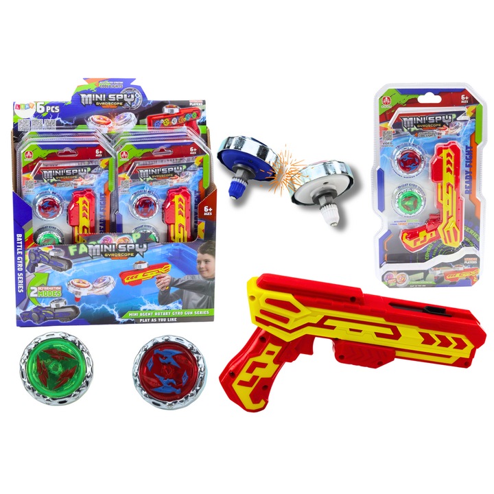 Комплект оръжия с 2 метални диска, LEAN TOYS, 17x10x4см, 3+, Многоцветен