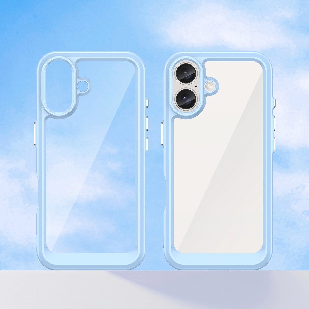 Carcasa Outer Space compatibila cu iPhone 16 Blue