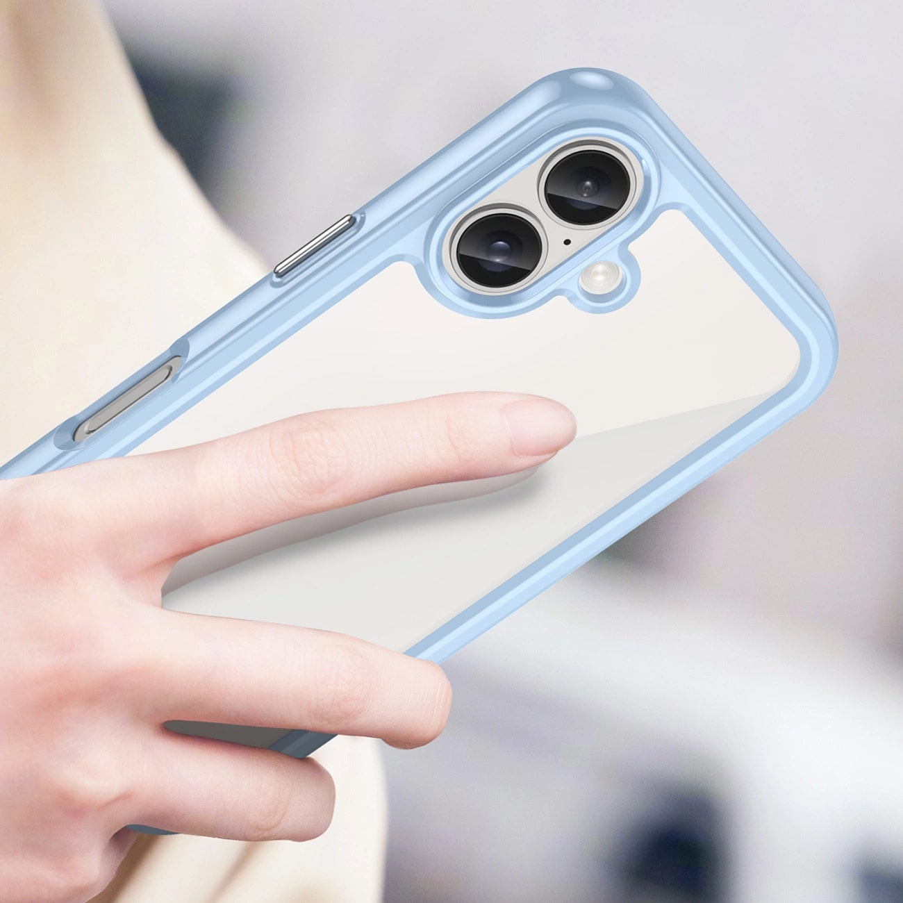Carcasa Outer Space compatibila cu iPhone 16 Blue