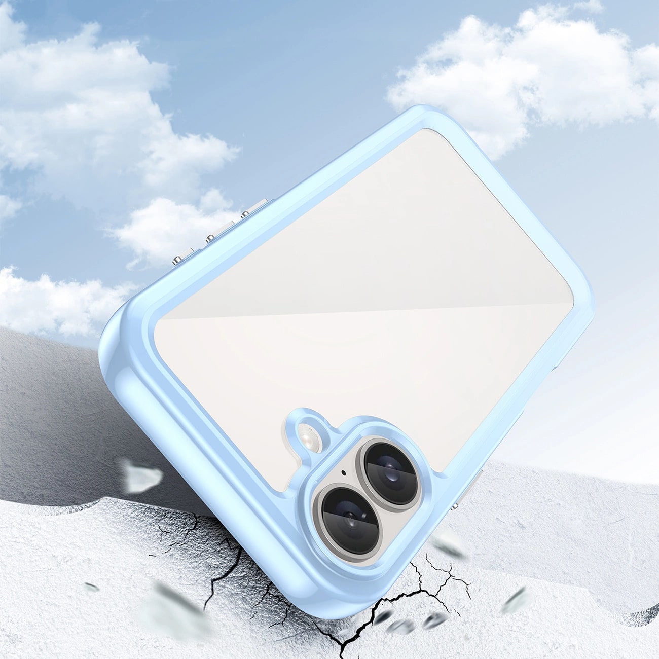 Carcasa Outer Space compatibila cu iPhone 16 Blue