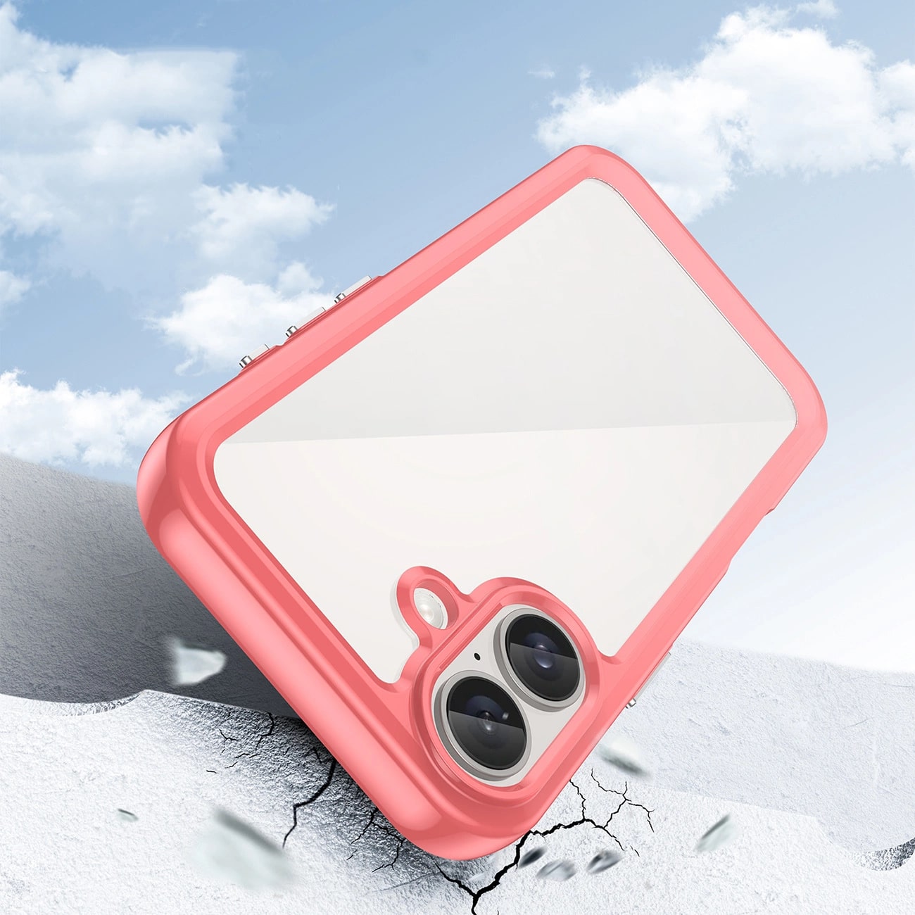 Carcasa Outer Space compatibila cu iPhone 16 Plus Red