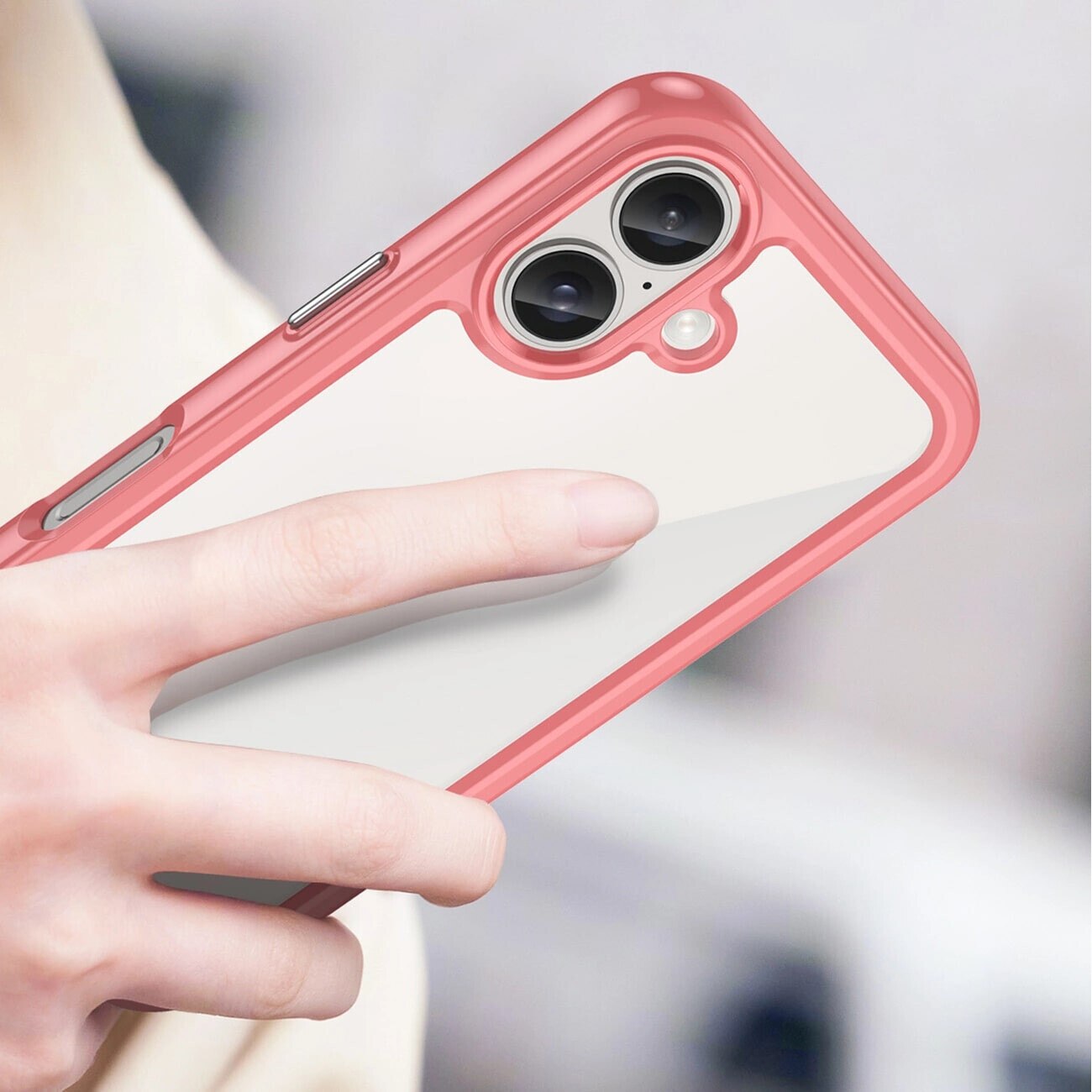 Carcasa Outer Space compatibila cu iPhone 16 Plus Red