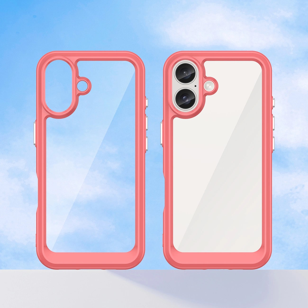 Carcasa Outer Space compatibila cu iPhone 16 Plus Red