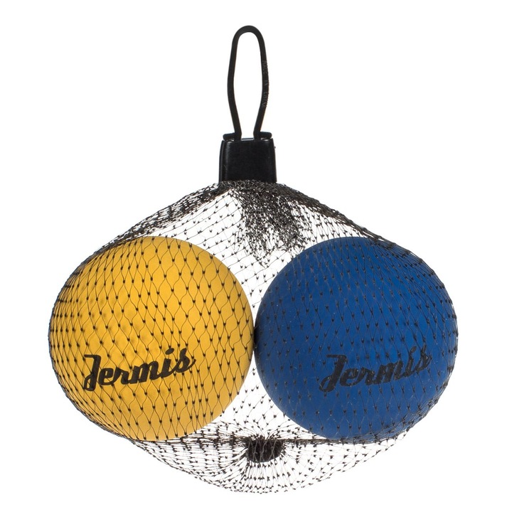 Jermis műanyag golyó készlet, 5,5 cm, 2 db, kék és sárga