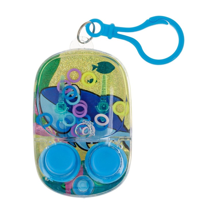 Jucarie Apa Breloc, Dinozaur Portocaliu & Delfin Bleu, Dimensiuni 5x3x7.5cm