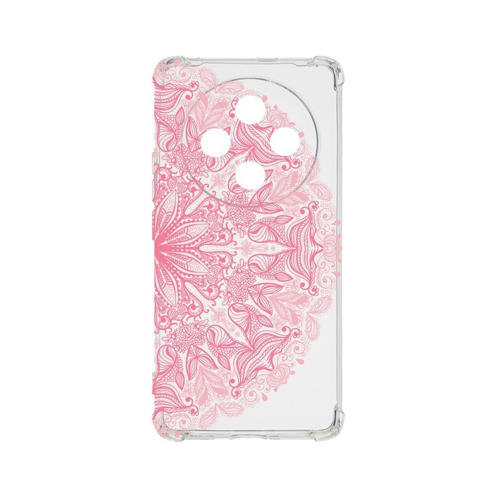 Силиконов калъф BestCase за OPPO Reno12 F 5G / Reno12 FS 5G, Lace Pink, Air-Cushion Technology, 1.5MM Anti Shock, AS 21