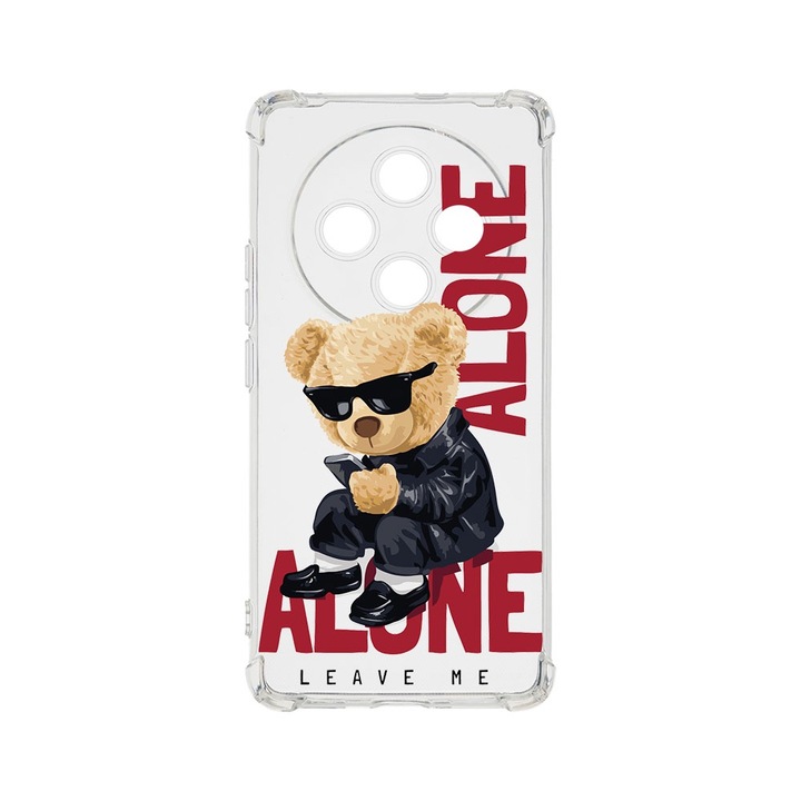 BestCase Anti Shock 1.5MM telefontok, kompatibilis modell Xiaomi Redmi 14C, Leave Me Alone Teddy Bear, Air Cushion Technology, AS 922