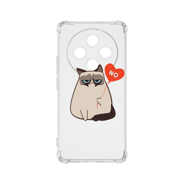 Husa pentru OPPO Reno12 F 5G / Reno12 FS 5G, BestCase® Anti Shock 1.5MM, Meme - Grumpy Says No, Air Cushion Technology, Protectie camera, ecran si colturi, AS 657