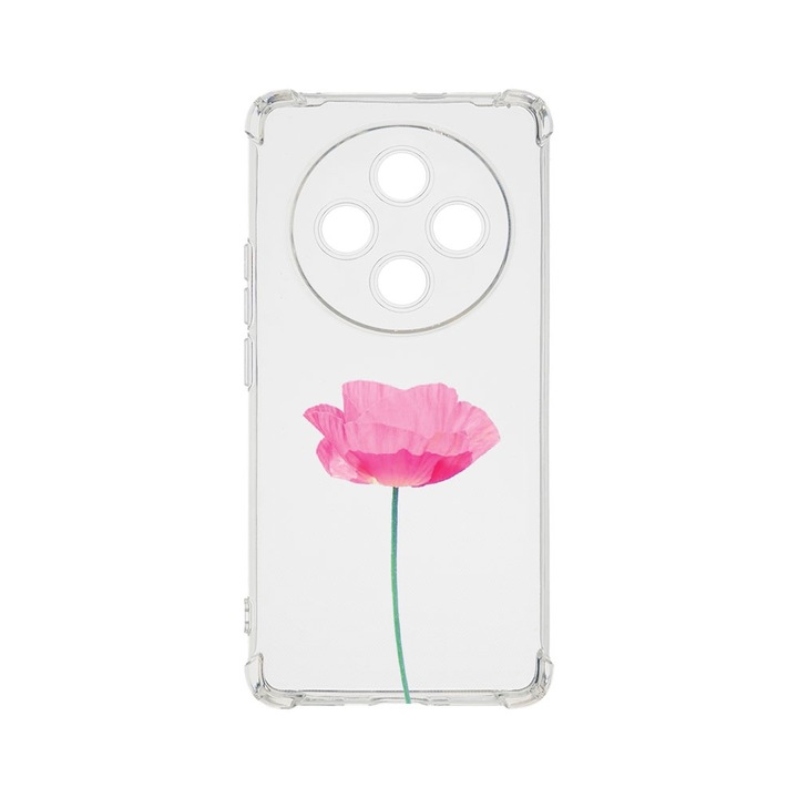 Силиконов калъф BestCase за OPPO Reno12 F 5G / Reno12 FS 5G, Rose - Pastel Pink, Air-Cushion Technology, 1.5MM Anti Shock, AS 693