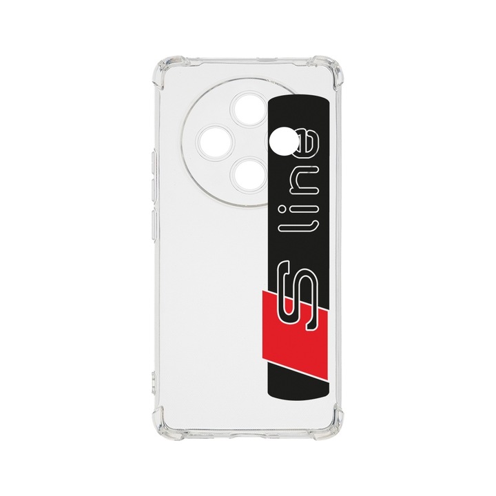 BestCase Anti Shock 1.5MM telefontok, kompatibilis modell Xiaomi Redmi 14C, Audi S Line, Air Cushion Technology, AS 1757