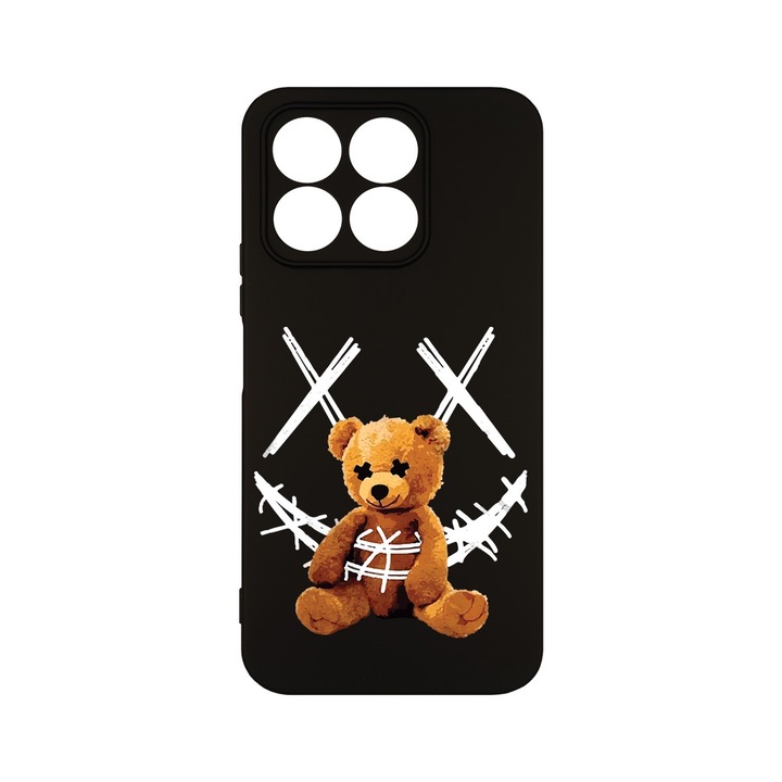 Husa pentru Honor X6b, BestCase® Slim Premium Silicon 1.2MM, Teddy Bear Smile, Microfibra in interior, Antisoc, Protectie camera si ecran, PB 982