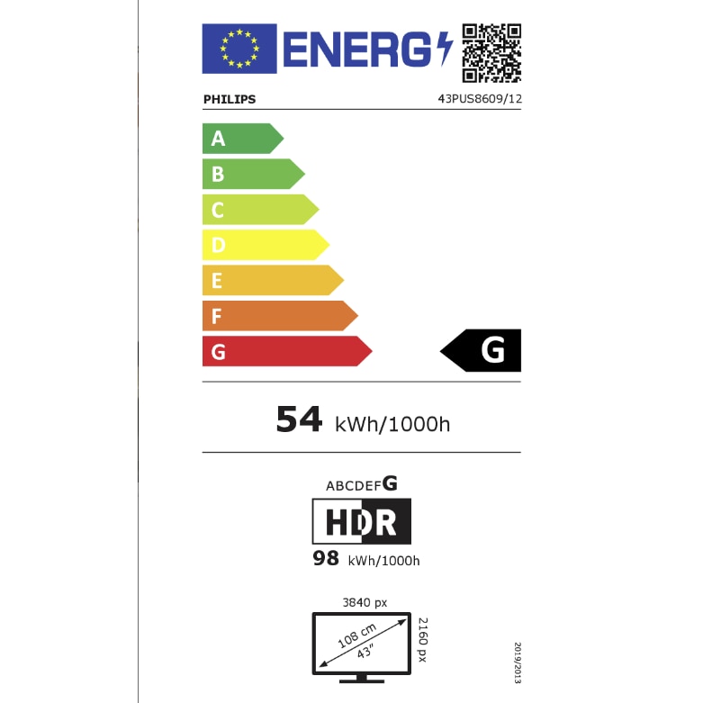 Televizor Philips 43PUS8609 LED TV, 108 cm, 4K UHD, HDR, Smart TV