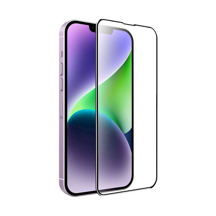 Az iPhone 13 Pro Max / 14 Plus Black készülékkel kompatibilis Mobile Origin EasyGlass üvegfólia