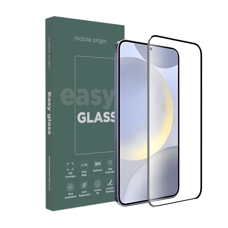 Folie sticla Mobile Origin EasyGlass compatibila cu Samsung Galaxy S24 / S25 Black